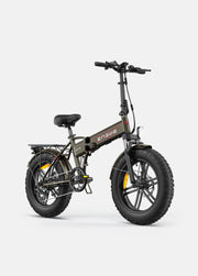 Electric bike with fat tires on a white background