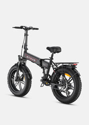 Black electric bike with 'ENSURE' branding on a white background