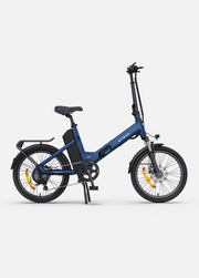 Black electric bike on a white background