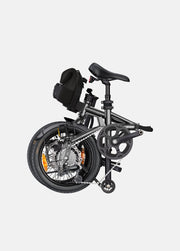 Foldable bicycle on a white background