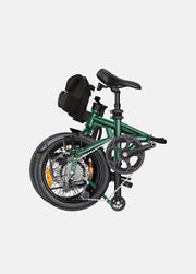 Foldable bicycle on a white background