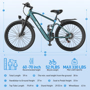 Aairsk GT900 elektrische mountainbike technische specificaties 5